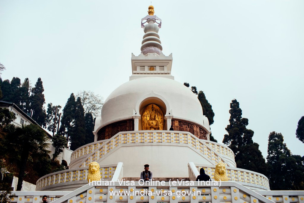 Indyjska wiza online Japoński pokój Pagoda_Darjeeling
